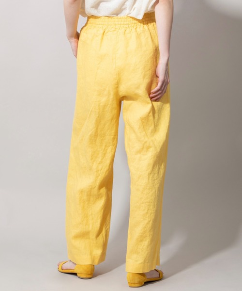 Munich（ミューニック）の「40sフレンチリネンキャンバスイージーパンツ（その他パンツ・レディース・ブラック/イエロー/グリーン/ラベンダー/ナチュラル・S/M/XS）」の11枚目の写真