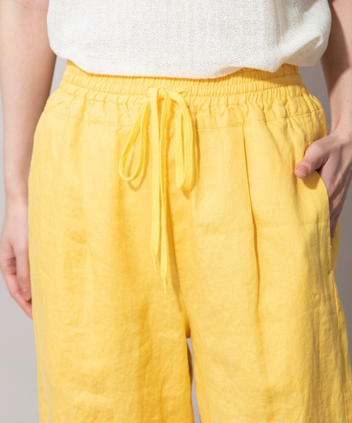 Munich（ミューニック）の「40sフレンチリネンキャンバスイージーパンツ（その他パンツ・レディース・ブラック/イエロー/グリーン/ラベンダー/ナチュラル・S/M/XS）」の12枚目の写真