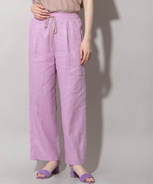 Munich（ミューニック）の「40sフレンチリネンキャンバスイージーパンツ（その他パンツ・レディース・ブラック/イエロー/グリーン/ラベンダー/ナチュラル・S/M/XS）」の19枚目の写真