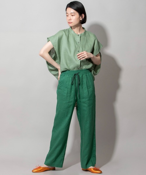 Munich（ミューニック）の「40sフレンチリネンキャンバスイージーパンツ（その他パンツ・レディース・ブラック/イエロー/グリーン/ラベンダー/ナチュラル・S/M/XS）」の22枚目の写真