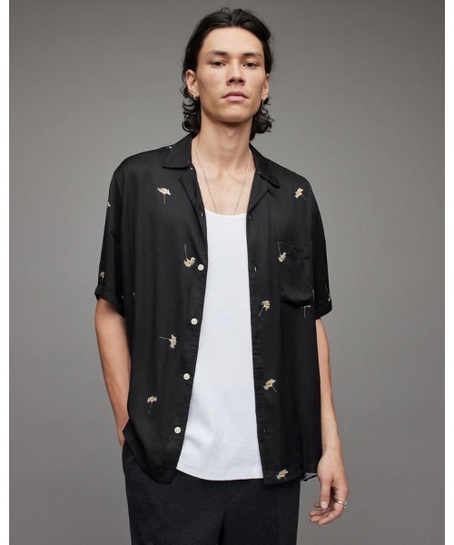 ALLSAINTS(オールセインツ)の「DAISY FLORAL SHIRT | DAISY FLORAL シャツ(シャツ/ブラウス・メンズ・ブラック・S/M/L/XS)」の1枚目の写真
