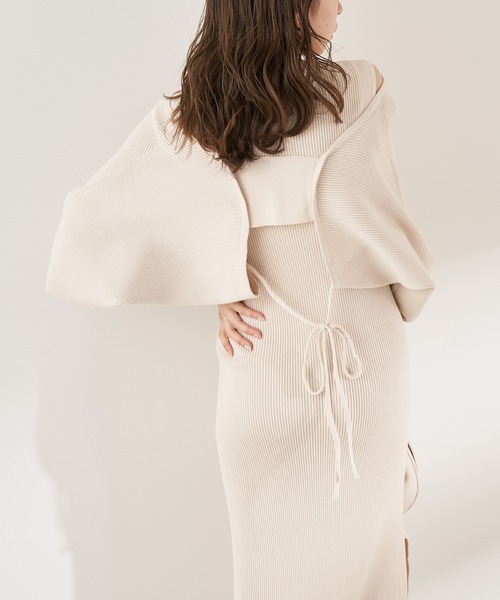 【WEB限定】リボンリブボレロ+タンクロングワンピースSET