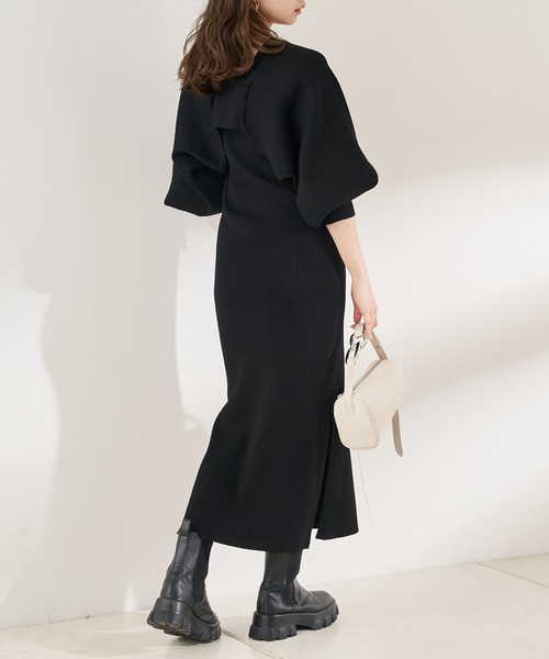 【WEB限定】リボンリブボレロ+タンクロングワンピースSET