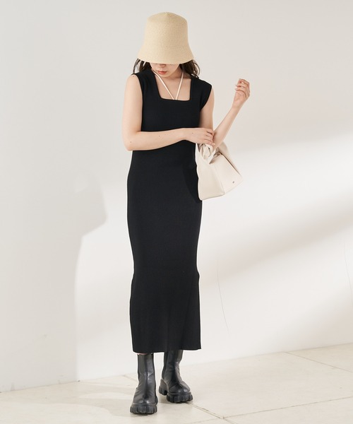 【WEB限定】リボンリブボレロ+タンクロングワンピースSET