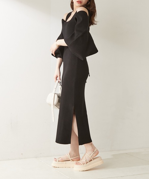 【WEB限定】リボンリブボレロ+タンクロングワンピースSET