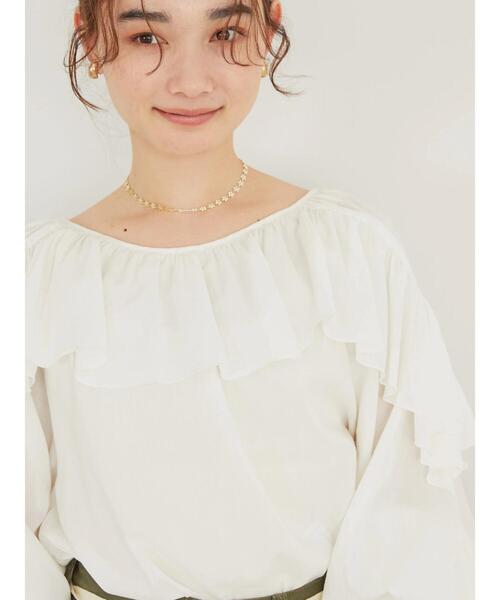 AMERICAN HOLIC(アメリカンホリック)の「キャンディースリーブフリルブラウス(シャツ/ブラウス・レディース・ブラウン/オフホワイト・M/L)」の19枚目の写真