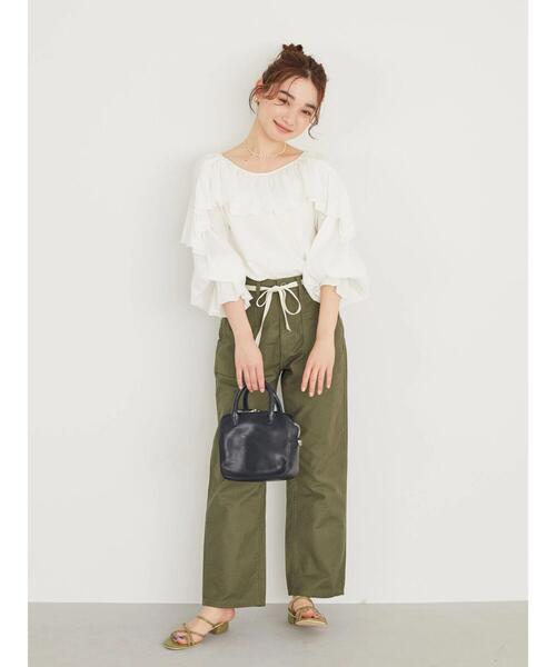 AMERICAN HOLIC(アメリカンホリック)の「キャンディースリーブフリルブラウス(シャツ/ブラウス・レディース・ブラウン/オフホワイト・M/L)」の22枚目の写真