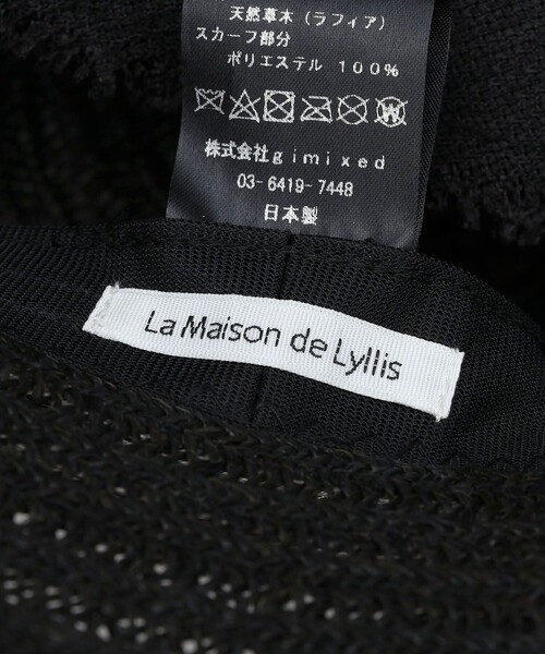 Firsthand（ファーストハンド）の「La Maison de Lyllis/ラ メゾン ド リリス CLOCHE SCARF / クロッシェハット（ハット・レディース・ブラック/ナチュラル・ONE SIZE）」の10枚目の写真