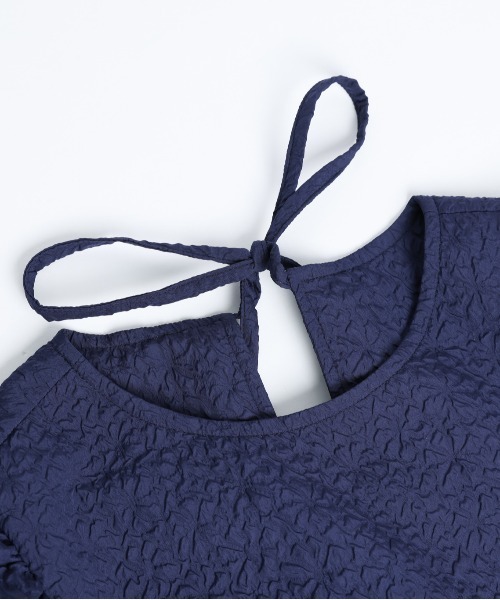 AMELY(エミリー)の「バッグリボンセットアップ(セットアップ・レディース・ホワイト/ネイビー/ブラック・M/L)」の10枚目の写真