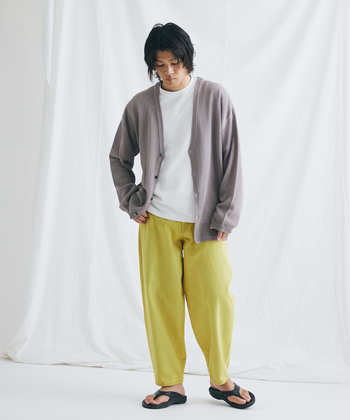 JOURNAL STANDARD（ジャーナルスタンダード）の「オープンワーク ニットカーディガン（カーディガン/ボレロ・メンズ・クリアブラック/ベージュ/グリーン/ネイビー・SMALL/MEDIUM/LARGE）」の12枚目の写真