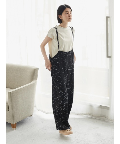 AMERICAN HOLIC（アメリカンホリック）の「バックリボンキャミサロペット（サロペット/オーバーオール・レディース・ブラック/ドット・M/L）」の9枚目の写真