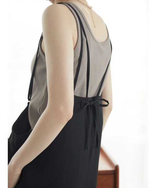 AMERICAN HOLIC（アメリカンホリック）の「バックリボンキャミサロペット（サロペット/オーバーオール・レディース・ブラック/ドット・M/L）」の19枚目の写真