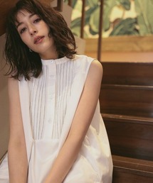 DONOBAN | ピンタックノースリーブブラウス(シャツ/ブラウス)