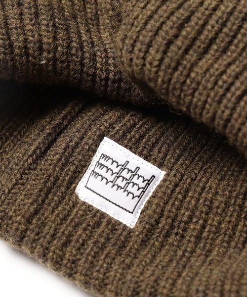 wonderland(ワンダーランド)の「Slub knit cap(ニットキャップ/ビーニー・メンズ・オレンジ/オリーブ・ONESIZE)」の9枚目の写真