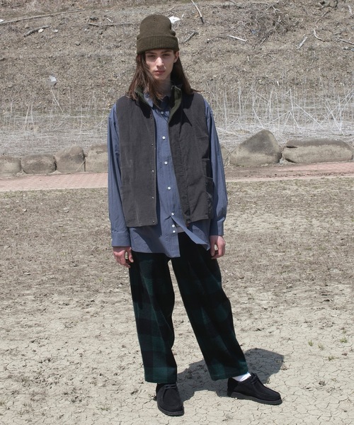 wonderland(ワンダーランド)の「Slub knit cap(ニットキャップ/ビーニー・メンズ・オレンジ/オリーブ・ONESIZE)」の3枚目の写真