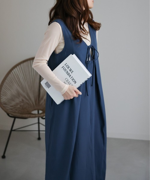 sakishimatokyo（サキシマトーキョー）の「２WAYフレアワンピース（ワンピース・レディース・ブラック/グレイッシュブルー/ホワイト系/ダークブラウン/ホワイト・FREE/S）」の12枚目の写真