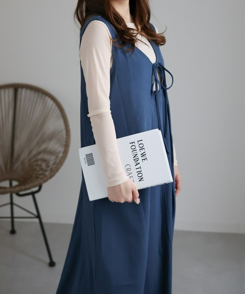 sakishimatokyo（サキシマトーキョー）の「２WAYフレアワンピース（ワンピース・レディース・ブラック/グレイッシュブルー/ホワイト系/ダークブラウン/ホワイト・FREE/S）」の13枚目の写真