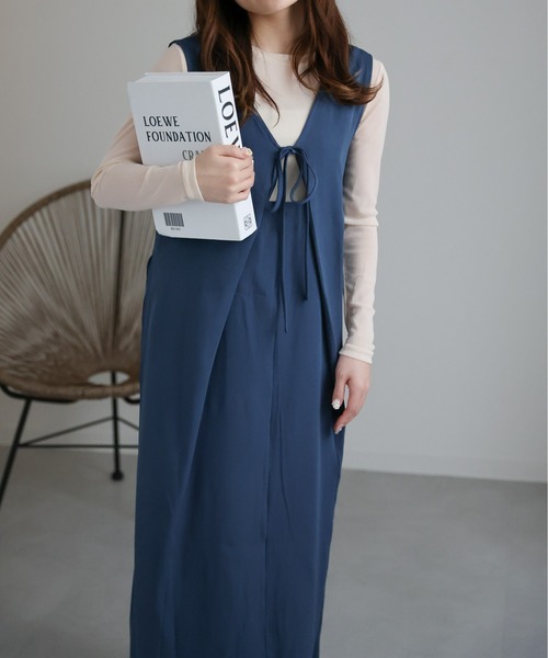 sakishimatokyo（サキシマトーキョー）の「２WAYフレアワンピース（ワンピース・レディース・ブラック/グレイッシュブルー/ホワイト系/ダークブラウン/ホワイト・FREE/S）」の16枚目の写真