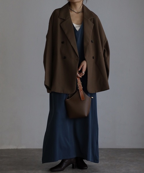 sakishimatokyo（サキシマトーキョー）の「２WAYフレアワンピース（ワンピース・レディース・ブラック/グレイッシュブルー/ホワイト系/ダークブラウン/ホワイト・FREE/S）」の8枚目の写真