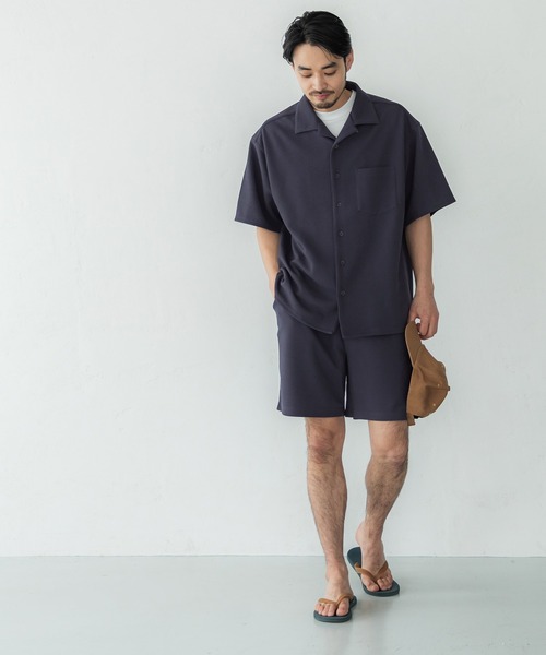 coca(coca)(コカ)の「エンボスハーフパンツ(その他パンツ・メンズ・ブラック/ネイビー・M/L)」の3枚目の写真