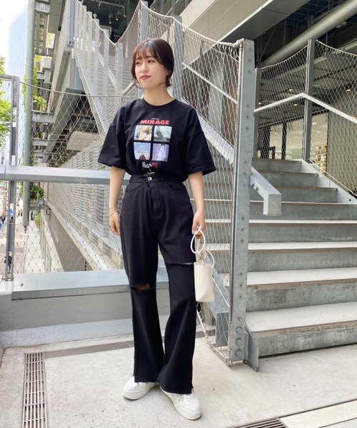 NUN(エヌユーエヌ)の「NUN アソートデザインTシャツ(Tシャツ/カットソー・レディース・オフホワイト/ブラック/イエロー・SMALL/LARGE)」の10枚目の写真