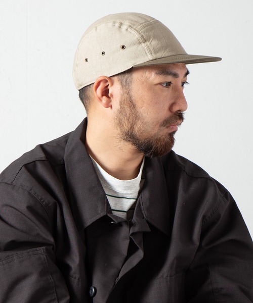 RACAL（ラカル）の「Linen Jet Cap 2 / リネンジェットキャップ2（キャップ・メンズ・ベージュ系その他/ブラック/ブルー系その他・FREE）」の3枚目の写真