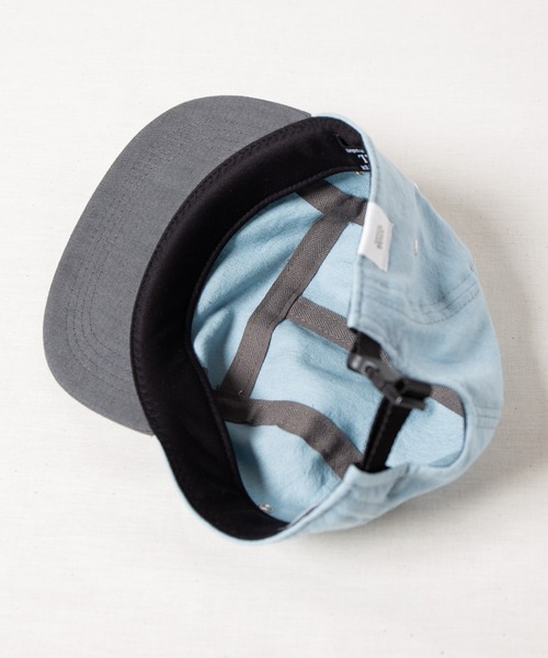 RACAL（ラカル）の「Linen Jet Cap 2 / リネンジェットキャップ2（キャップ・メンズ・ベージュ系その他/ブラック/ブルー系その他・FREE）」の4枚目の写真