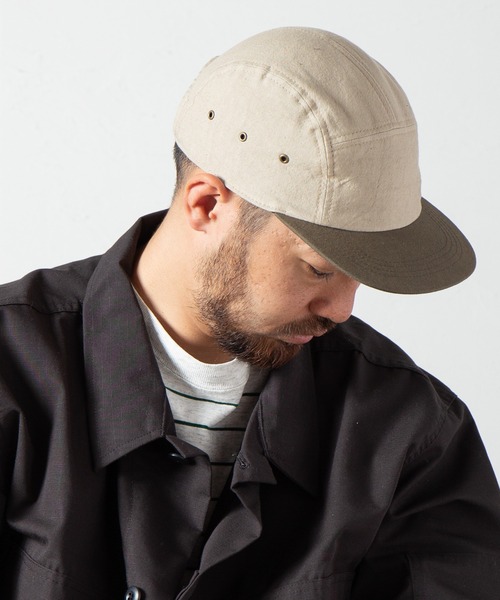 RACAL（ラカル）の「Linen Jet Cap 2 / リネンジェットキャップ2（キャップ・メンズ・ベージュ系その他/ブラック/ブルー系その他・FREE）」の21枚目の写真