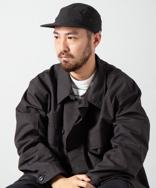 RACAL（ラカル）の「Linen Jet Cap 2 / リネンジェットキャップ2（キャップ・メンズ・ベージュ系その他/ブラック/ブルー系その他・FREE）」の15枚目の写真