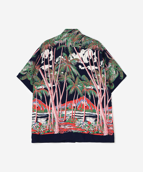 DUKE KAHANAMOKU（デューク カハナモク）の「DUKE KAHANAMOKU | ハワイアンシャツ ココナッツパーム＆ダイヤモンドヘッド MEN（シャツ/ブラウス・メンズ・ブルー系その他5・X-LARGE/LARGE）」の11枚目の写真