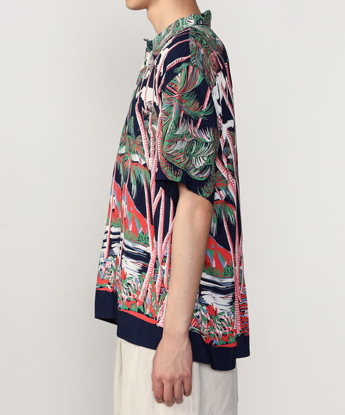 DUKE KAHANAMOKU（デューク カハナモク）の「DUKE KAHANAMOKU | ハワイアンシャツ ココナッツパーム＆ダイヤモンドヘッド MEN（シャツ/ブラウス・メンズ・ブルー系その他5・X-LARGE/LARGE）」の16枚目の写真