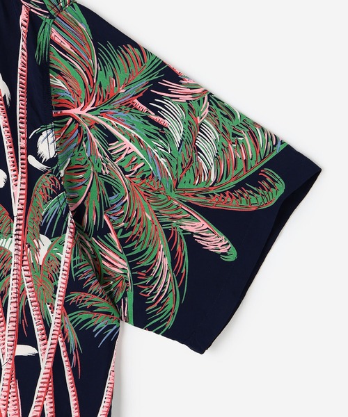 DUKE KAHANAMOKU（デューク カハナモク）の「DUKE KAHANAMOKU | ハワイアンシャツ ココナッツパーム＆ダイヤモンドヘッド MEN（シャツ/ブラウス・メンズ・ブルー系その他5・X-LARGE/LARGE）」の6枚目の写真