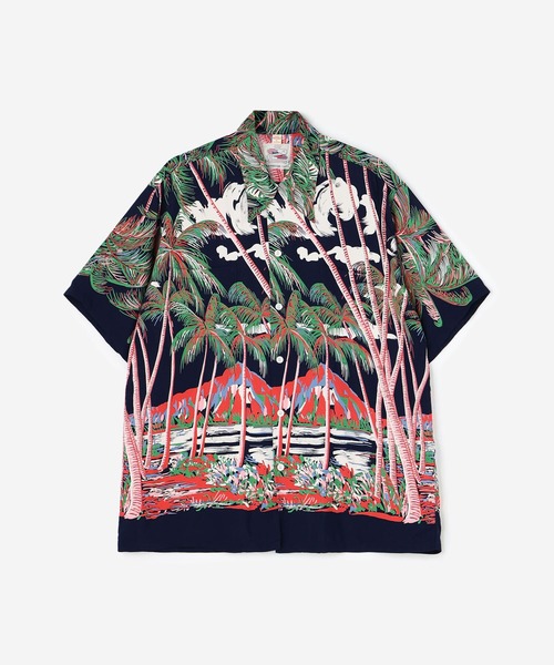 DUKE KAHANAMOKU（デューク カハナモク）の「DUKE KAHANAMOKU | ハワイアンシャツ ココナッツパーム＆ダイヤモンドヘッド MEN（シャツ/ブラウス・メンズ・ブルー系その他5・X-LARGE/LARGE）」の20枚目の写真