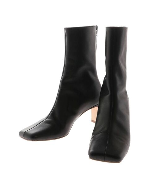 ELENDEEK（エレンディーク）の「ショートレザーブーツ（ブーツ・レディース・ブラック/ブラウン・37/38）」の2枚目の写真