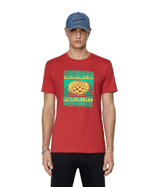 メンズ ｔシャツ トップス プリント Tシャツ カットソー Tシャツ カットソー Diesel ディーゼル のtシャツ カットソー メンズ Diesel ディーゼル のファッション 激安アウトレット 買取