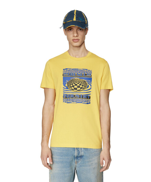 メンズ ｔシャツ プリント Tシャツ カットソー トップス Diesel ディーゼル のファッション