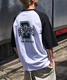 BEN DAVIS | BEN DAVIS/ベンデイビス COLLEGE LOGO RAGLAN TEE/カレッジロゴバックプリントラグランTシャツ(Tシャツ/カットソー)