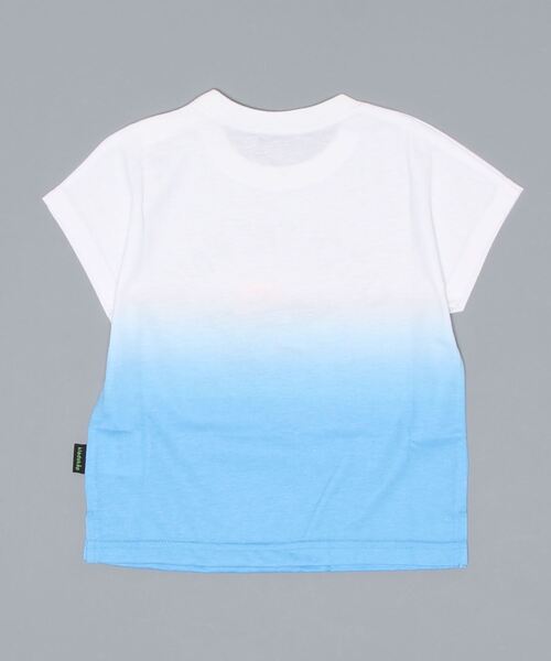 kladskap（クレードスコープ）の「ペンギン/サメ段染め風半袖Tシャツ（Tシャツ/カットソー・キッズ・エメラルド/ターコイズブルー・120cm/90cm/100cm/110cm/130cm）」の3枚目の写真