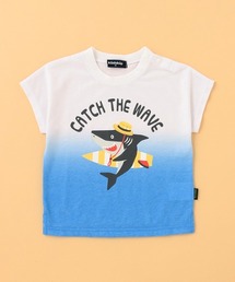kladskap | ペンギン/サメ段染め風半袖Tシャツ(Tシャツ/カットソー)