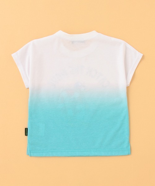 kladskap（クレードスコープ）の「ペンギン/サメ段染め風半袖Tシャツ（Tシャツ/カットソー・キッズ・エメラルド/ターコイズブルー・120cm/90cm/100cm/110cm/130cm）」の4枚目の写真