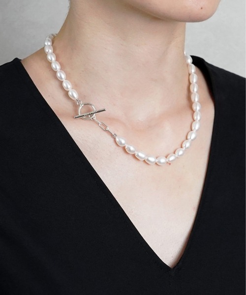 ISOLATION（アイソレーション）の「【ISOLATION / アイソレーション】 White Pearl Necklace / 淡水パール マンテルネックレス（ネックレス・レディース・ホワイト・42cm）」の7枚目の写真