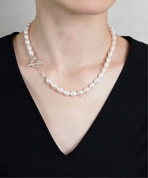 ISOLATION（アイソレーション）の「【ISOLATION / アイソレーション】 White Pearl Necklace / 淡水パール マンテルネックレス（ネックレス・レディース・ホワイト・42cm）」の11枚目の写真