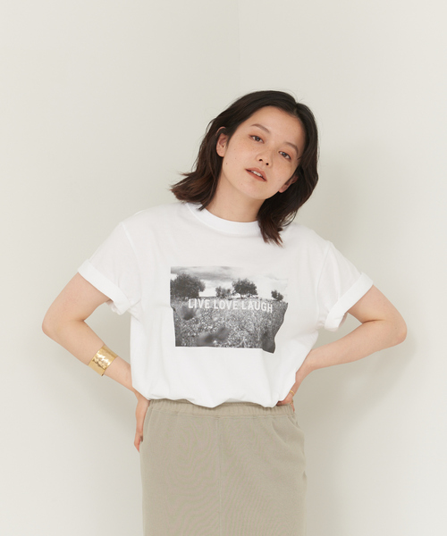 collex（コレックス）の「フォトプリントTシャツ（Tシャツ/カットソー・レディース・ホワイト系その他/ホワイト系その他2・フリー）」の5枚目の写真
