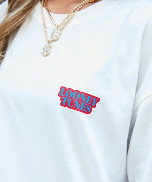 babyShoop（ベイビーシュープ）の「LOONEY TUNES 半袖TOPS【BP】（Tシャツ/カットソー・レディース・ベージュ/ホワイト/グレー・FREE）」の14枚目の写真