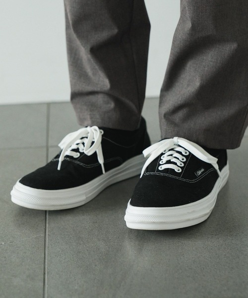 BAYFLOW(ベイフロー)の「キャンバスローカットスニーカー(スニーカー・メンズ・ブラック/ベージュ/グリーン・SMALL/MEDIUM)」の2枚目の写真