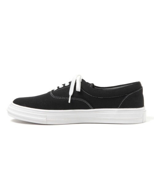 BAYFLOW(ベイフロー)の「キャンバスローカットスニーカー(スニーカー・メンズ・ブラック/ベージュ/グリーン・SMALL/MEDIUM)」の5枚目の写真