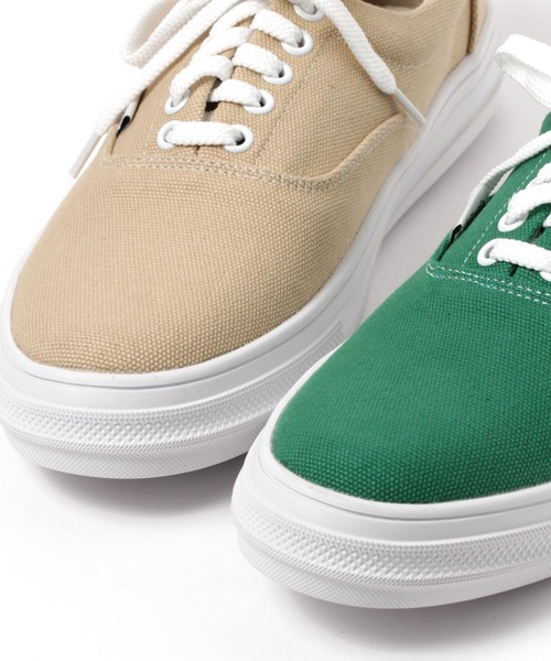 BAYFLOW(ベイフロー)の「キャンバスローカットスニーカー(スニーカー・メンズ・ブラック/ベージュ/グリーン・SMALL/MEDIUM)」の14枚目の写真