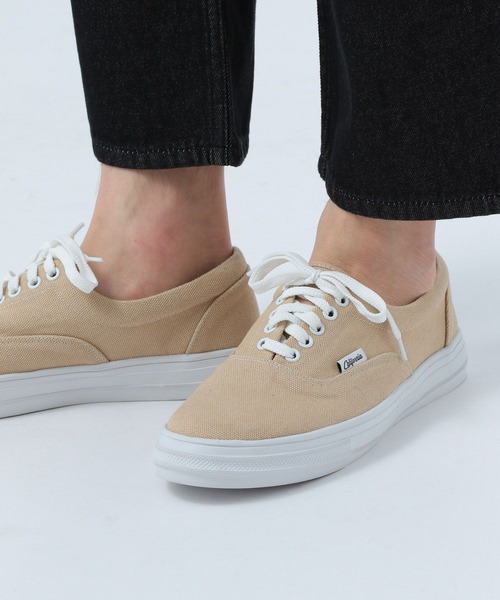 BAYFLOW(ベイフロー)の「キャンバスローカットスニーカー(スニーカー・メンズ・ブラック/ベージュ/グリーン・SMALL/MEDIUM)」の4枚目の写真