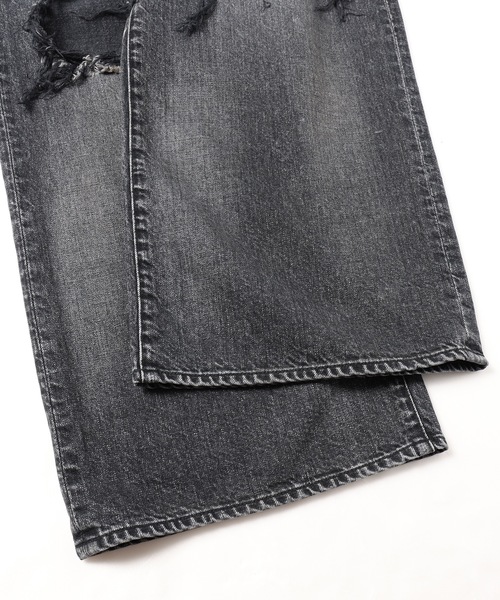 Jieda（ジエダ）の「DAMAGE ONE TUCK WIDE STRAIGHT DENIM（デニム