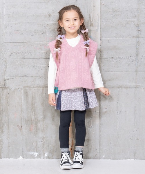 RAGMART（ラグマート）の「サイドオープンベスト（ベスト・キッズ・グリーン/ピンク/ブラック/キャメル・110cm/120cm/130cm/100cm）」の12枚目の写真